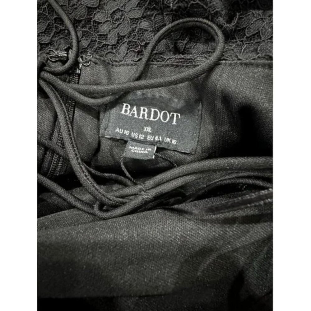 BARDOT Women Midi Black Lace Dress 2 - Picture 5 of 8